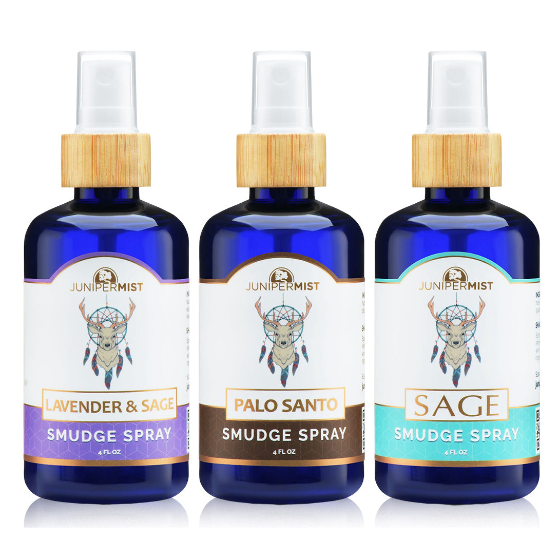 Classic Smudge Spray Collection: Sage, Lavender, and Palo Santo